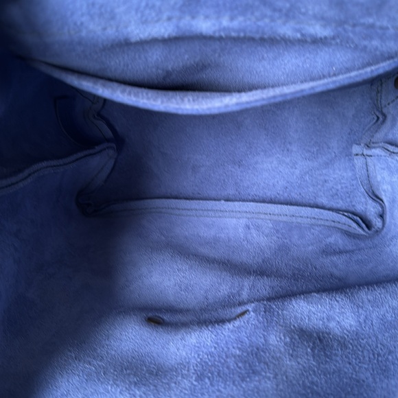 NEW 🦄 Portland Leather MOLINO BLUE Bucket Backpack - Picture 6 of 7